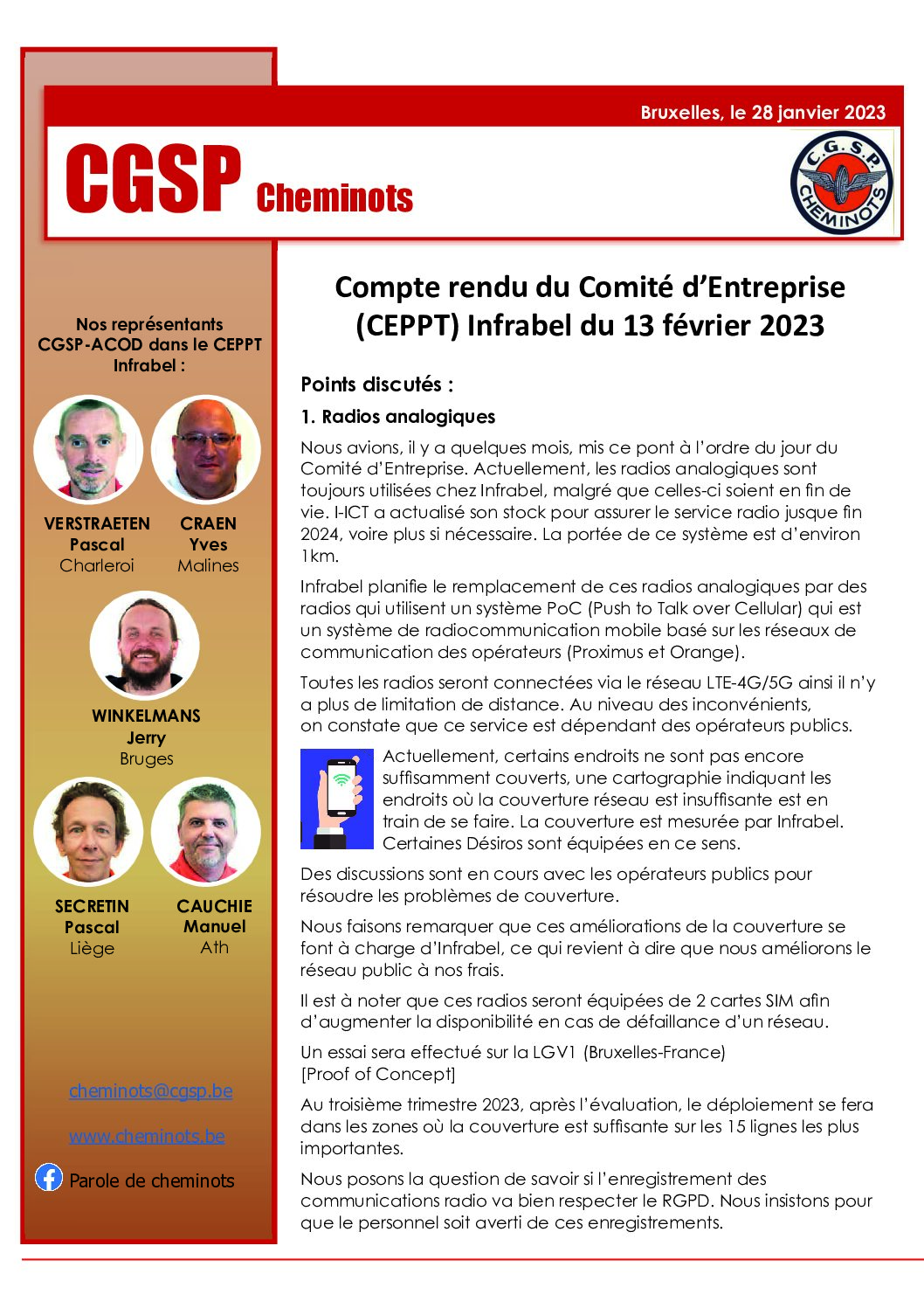 CEPPT INFRABEL 16 février 2023