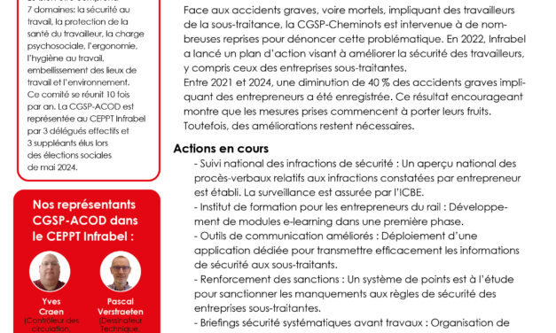 Comité d’Entreprise PPT Infrabel du mois de juin 2025
