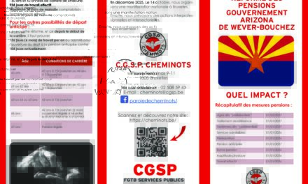 DEPLIANT REFORME DES PENSIONS GOUVERNEMENT ARIZONA DE WEVER-BOUCHEZ