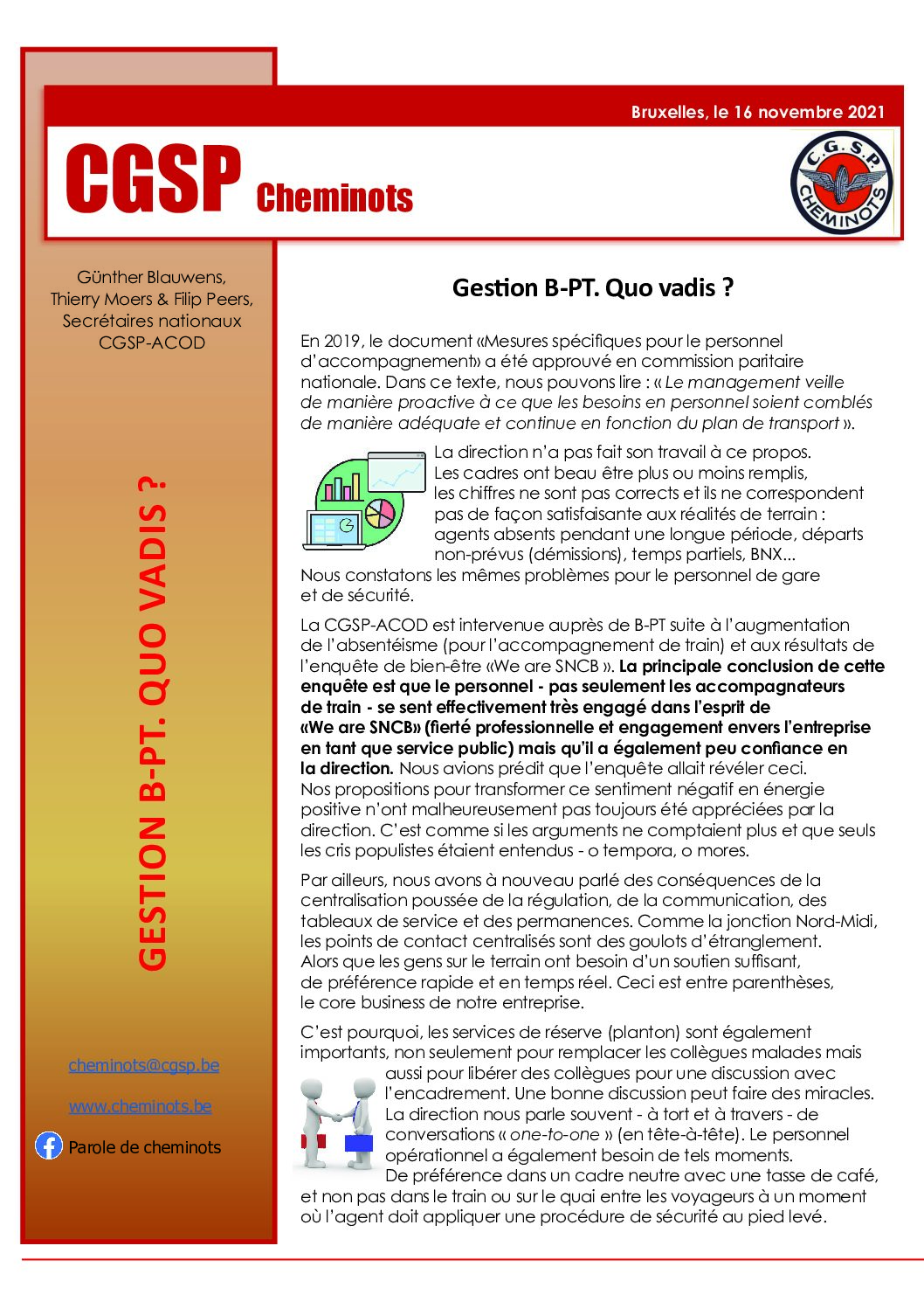 Gestion B-PT. Quo vadis ?