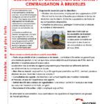 Gestion de la circulation des trains centralisation à Bruxelles