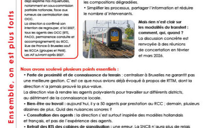 Gestion de la circulation des trains centralisation à Bruxelles