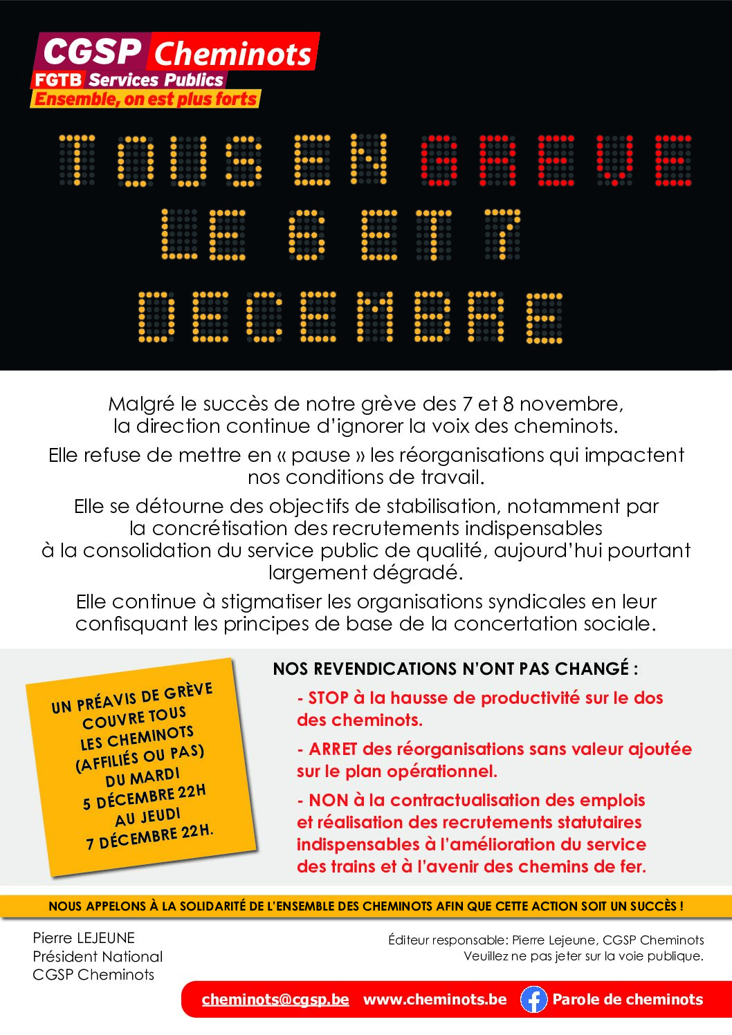 TOUS EN GREVE LE 6 ET 7 DECEMBRE