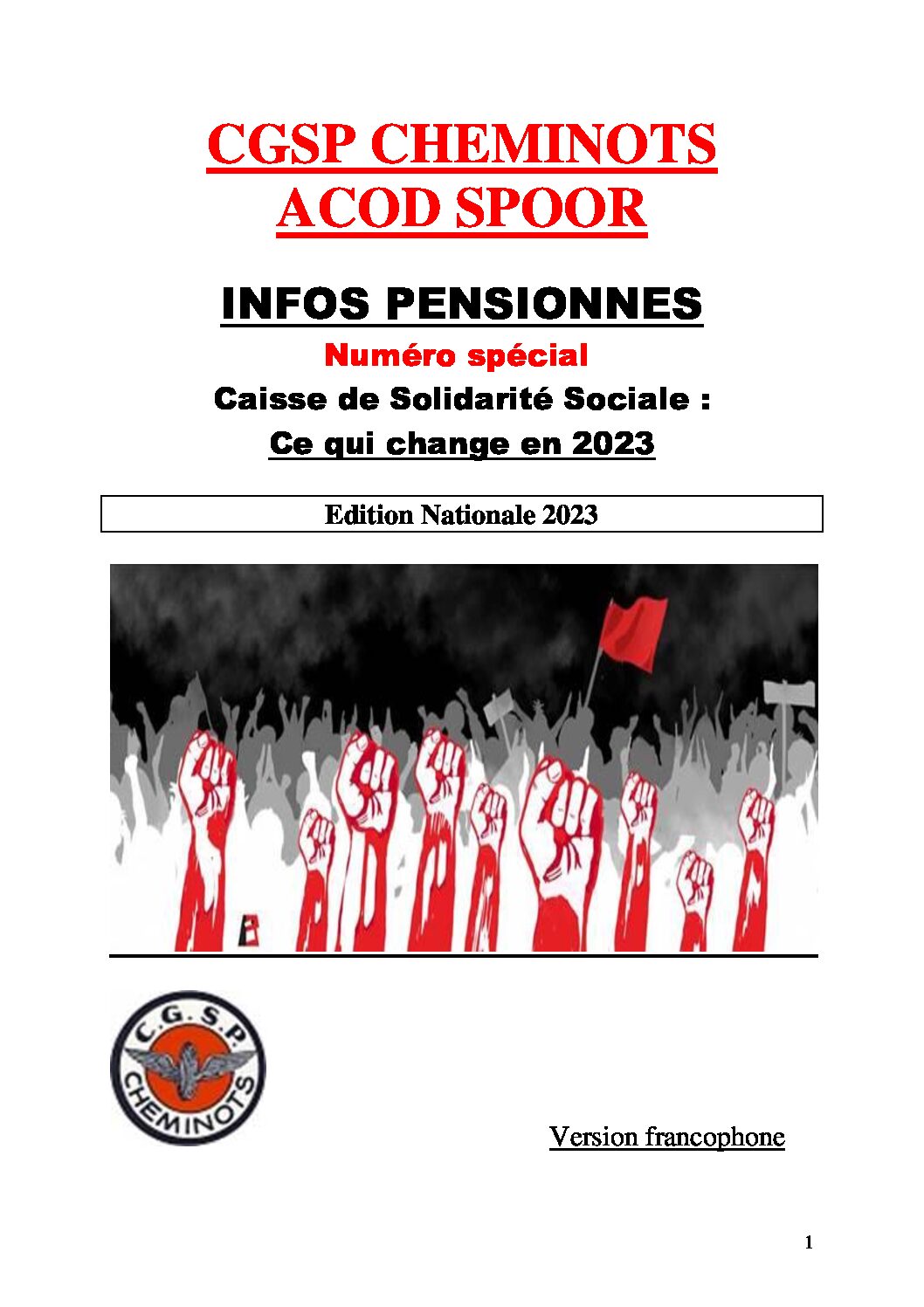 INFOS PENSIONNES Numéro spécial 2023
