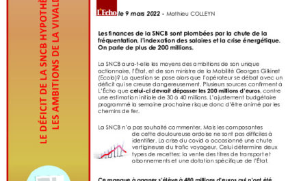 Le déficit de la SNCB hypothèque les ambitions de la Vivaldi