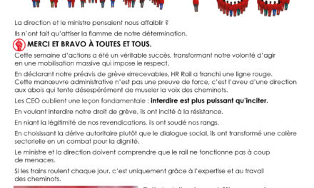Merci aux Cheminots