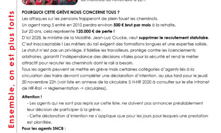 MODALITÉS DE DÉCLARATION D’INTENTIONDE FAIRE GRÈVE