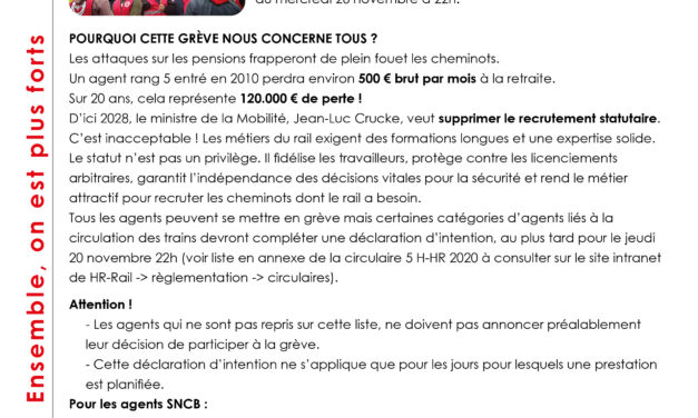 MODALITÉS DE DÉCLARATION D’INTENTIONDE FAIRE GRÈVE