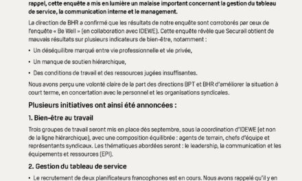 Enquête Securail : suite