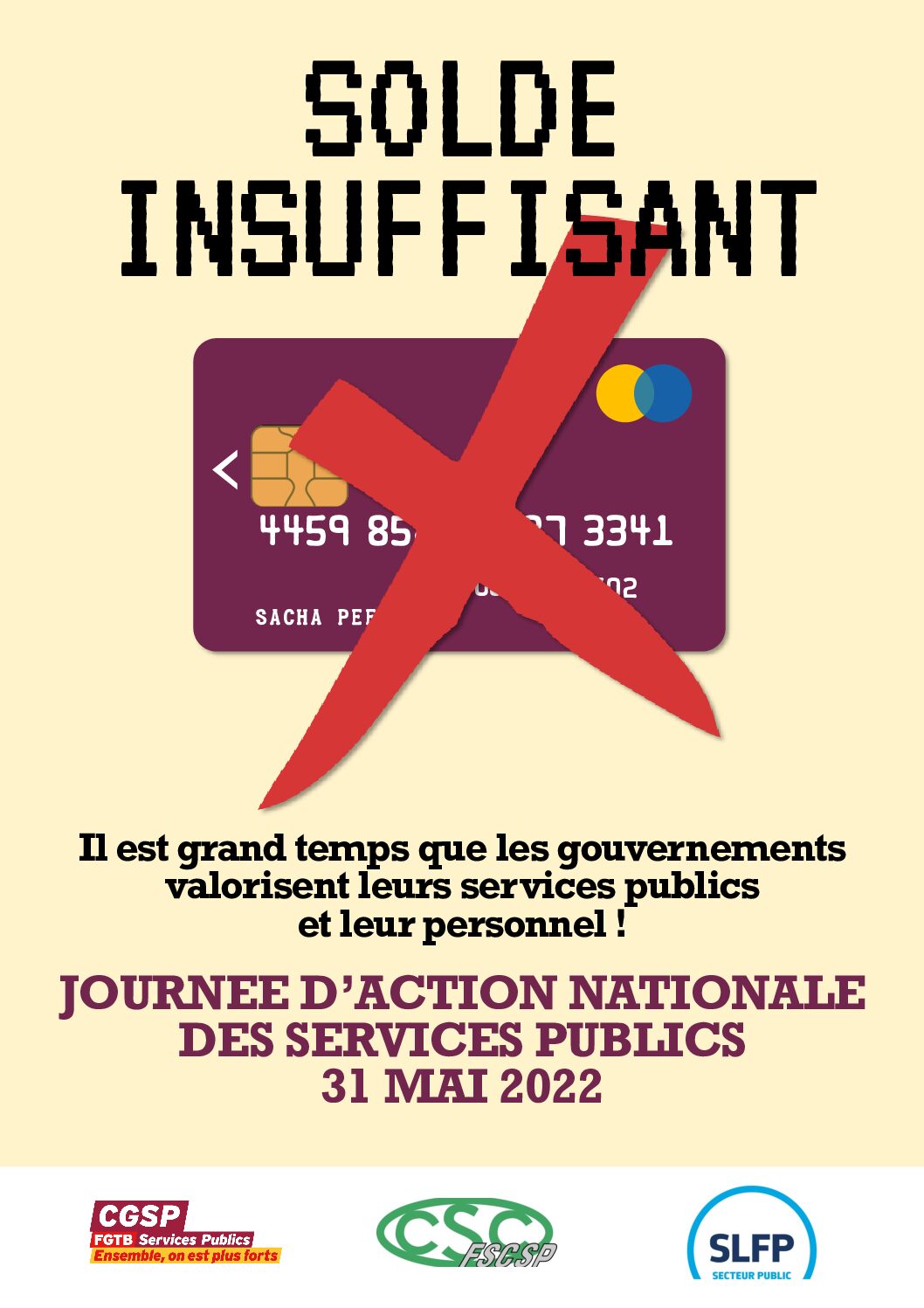 JOURNEE D’ACTION NATIONALE DES SERVICES PUBLICS 31 MAI 2022