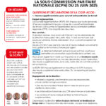 Résumé de la réunion de la Sous-Commission paritaire nationale (SCPN) du 25 juin 2025