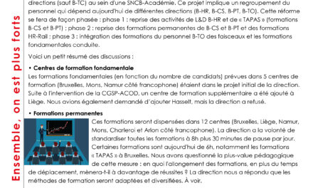 SNCB-Académie – réunion 24 mars 2026