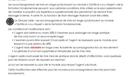TRAIN MANAGER ASSISTANT TMA