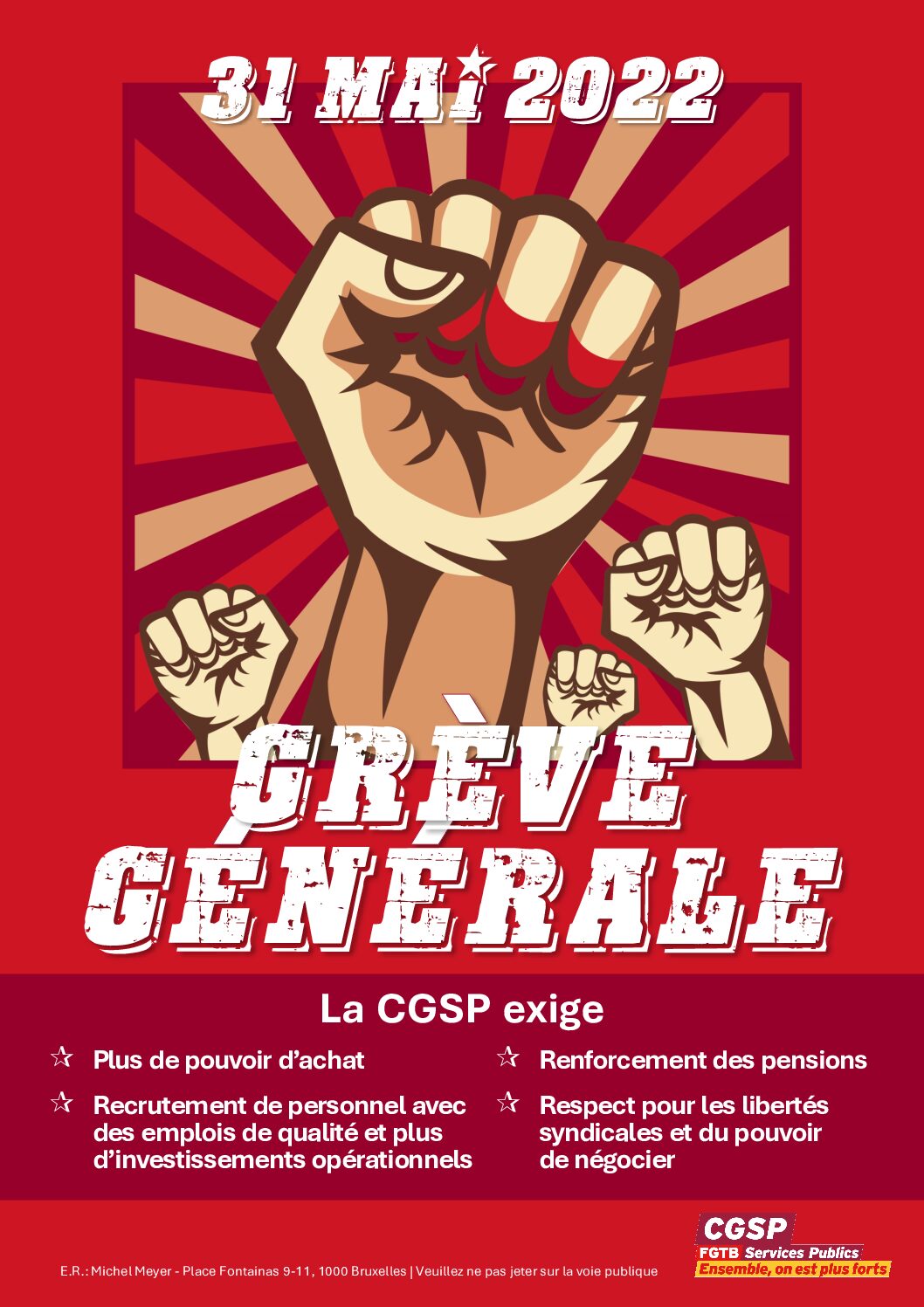 GREVE GENERALE – 31 MAI 2022