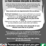 Tract FC demande comité anti agression