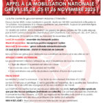 APPEL À LA MOBILISATION NATIONALE :GRÈVE LES 24, 25 ET 26 NOVEMBRE 2025 !