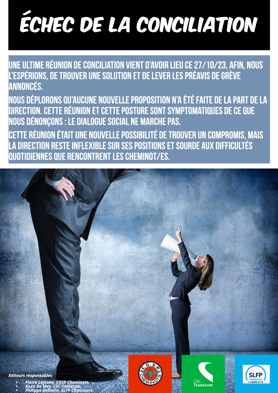 Compte rendu de conciliation du 27 octobre 2023