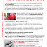 APPEL AU PERSONNEL DES OCC ET DU RCC