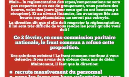 Jours de récupération