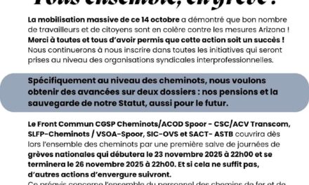 Plan d&rsquo;action sur le Rail
