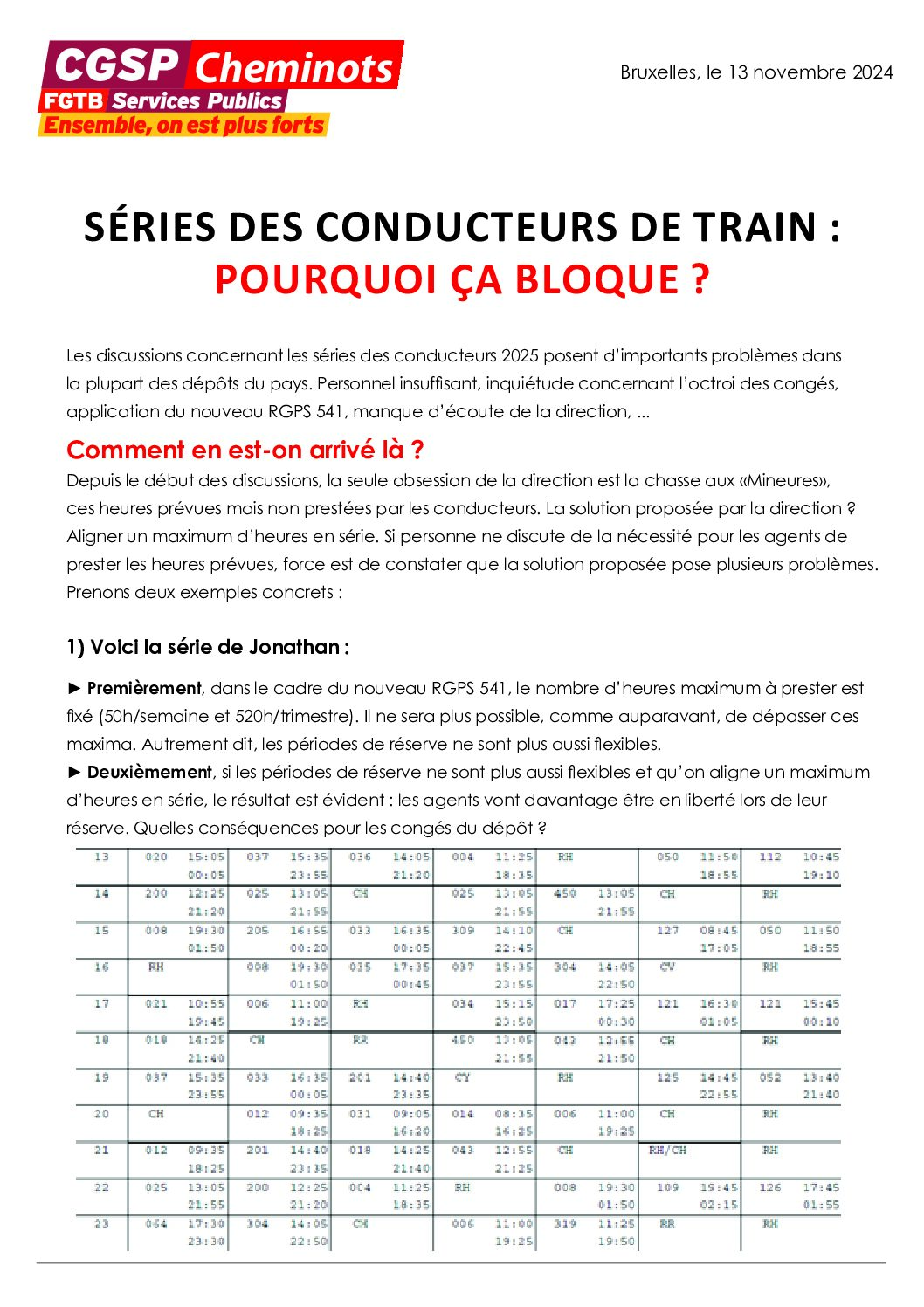 Tract série réunion conciliation